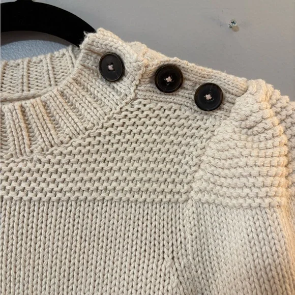 Rebecca Taylor Cream Knit Sweater Top - Picture 2 of 5